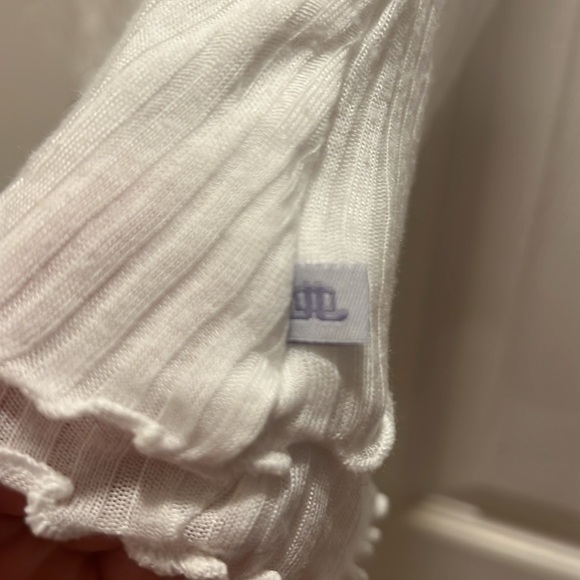 JLO White Ruffled Backless Tank Top - Picture 8 of 8